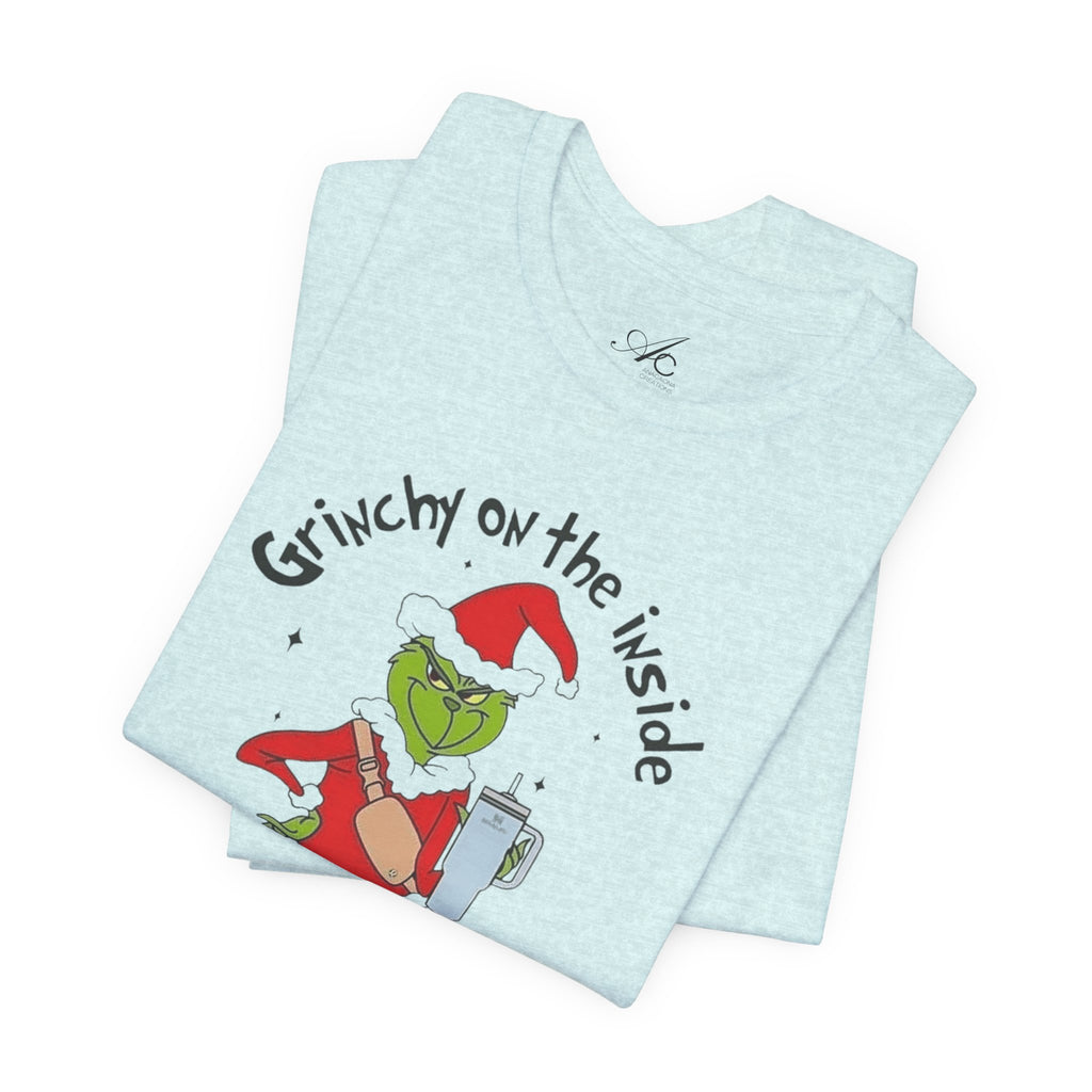 Grinch-Inspired Holiday Tee: 'Grinchy on the Inside, Boogie on the Outside'