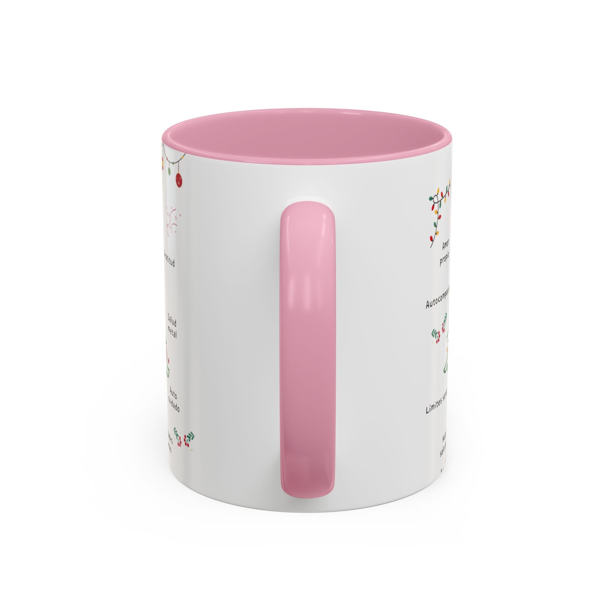 Mug — 'Adorna Tu Vida' Christmas Tree Spanish Holiday Coffee Mug (11oz/15oz)