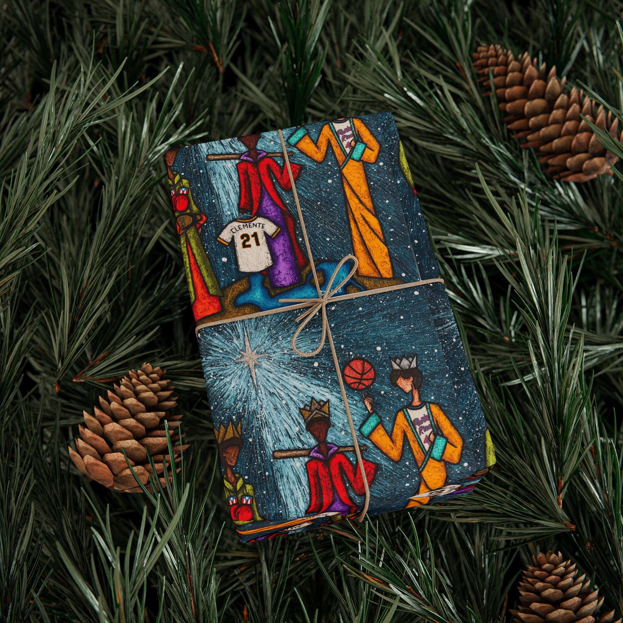 Puerto Rico Wrapping Paper – Cultural Gift Wrap | Boricua Heritage Design | Holiday & Celebration Gift Packaging