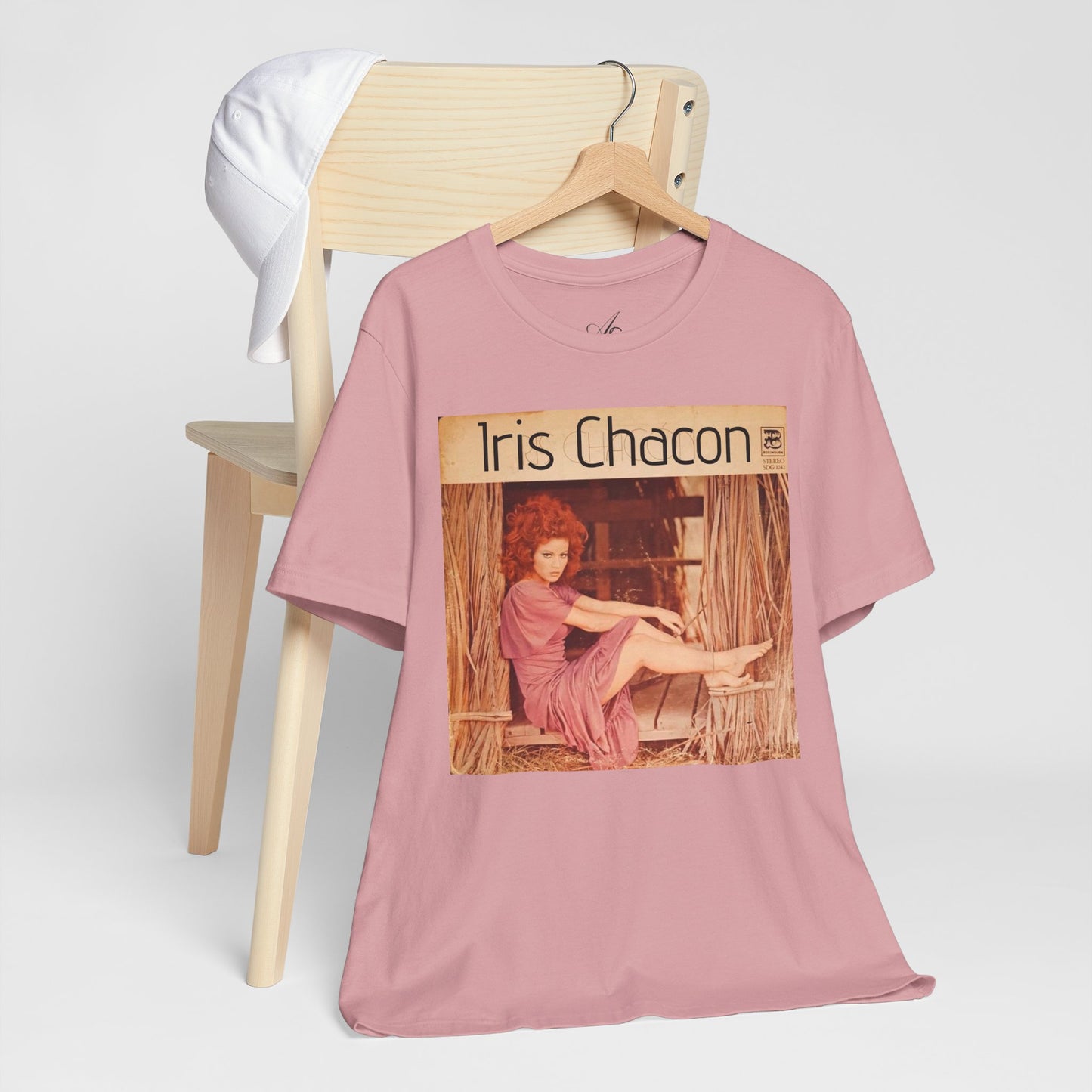 Retro Iris Chacon Unisex Tee, Vintage Music Shirt, Bohemian T-Shirt, Gift for Her, 90s Style Top