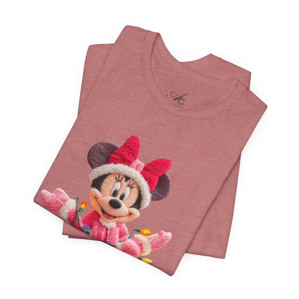 Minnie Mouse Holiday Lights T-Shirt Festive Holiday Designs
