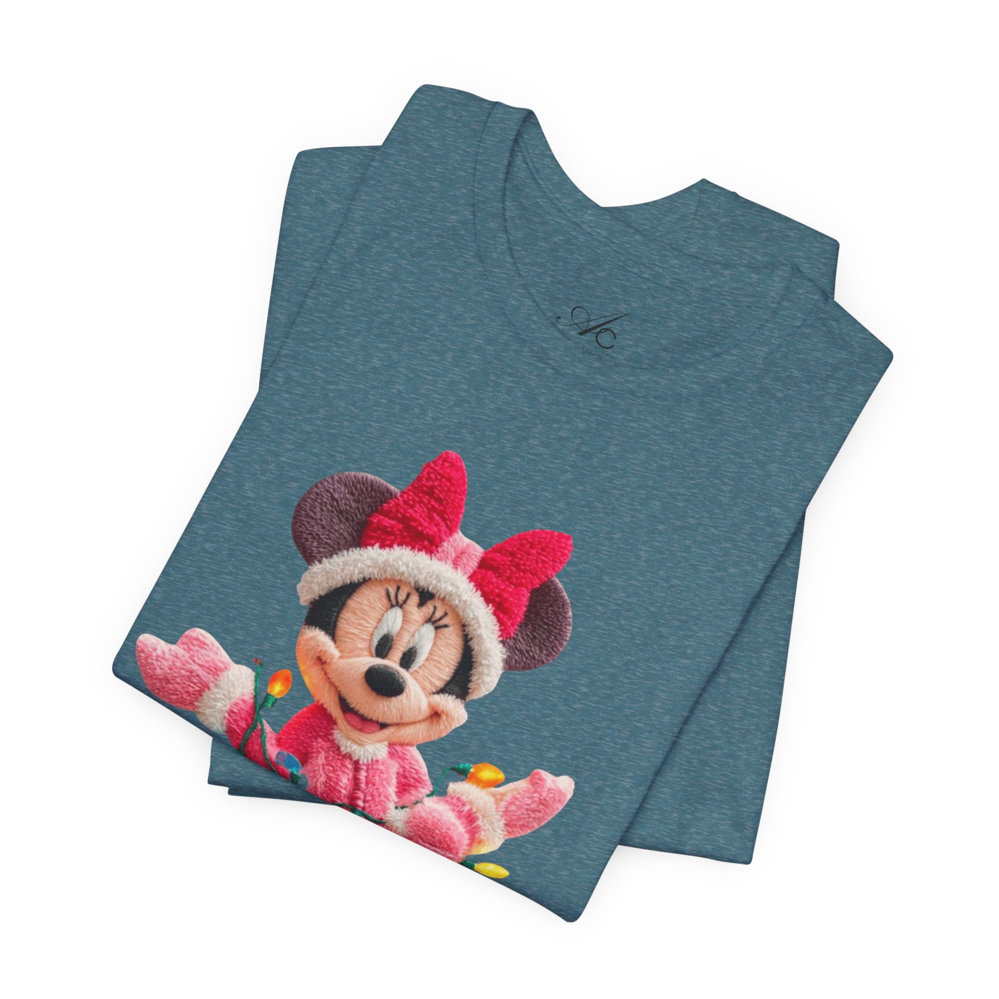 Minnie Mouse Holiday Lights T-Shirt Festive Holiday Designs