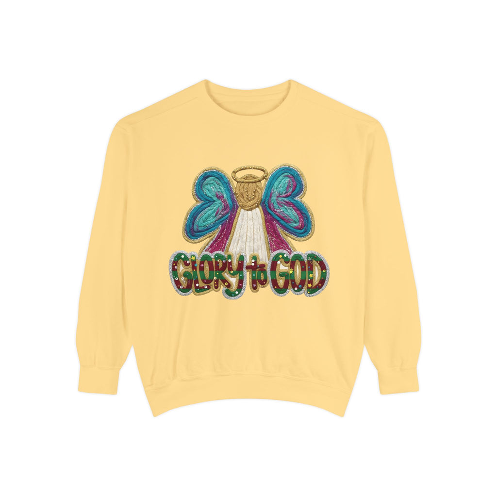 Glory to God Angel Sweatshirt Christmas Holiday Collection  Festive T-Shirt & Sweater