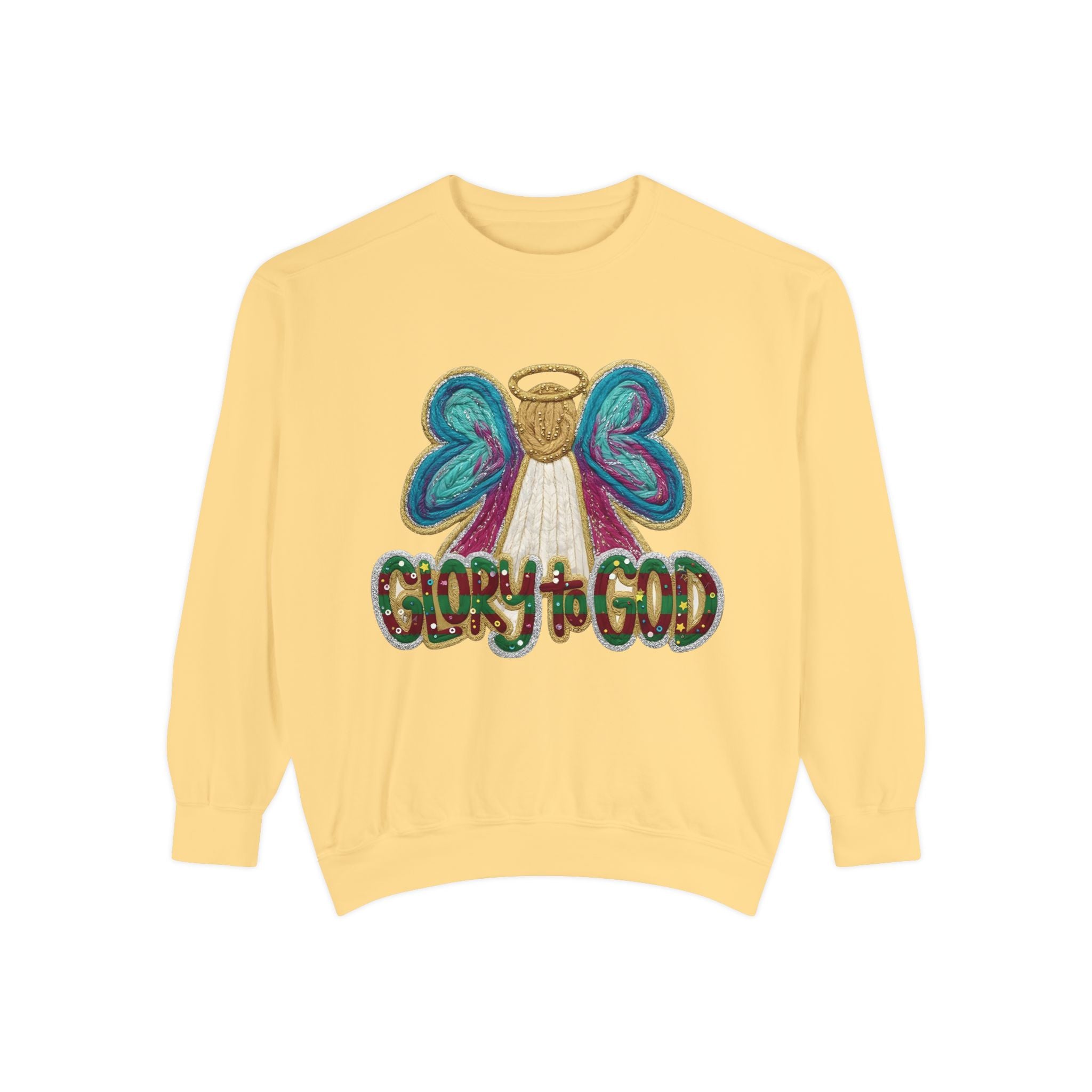 Glory to God Angel Sweatshirt Christmas Holiday Collection  Festive T-Shirt & Sweater