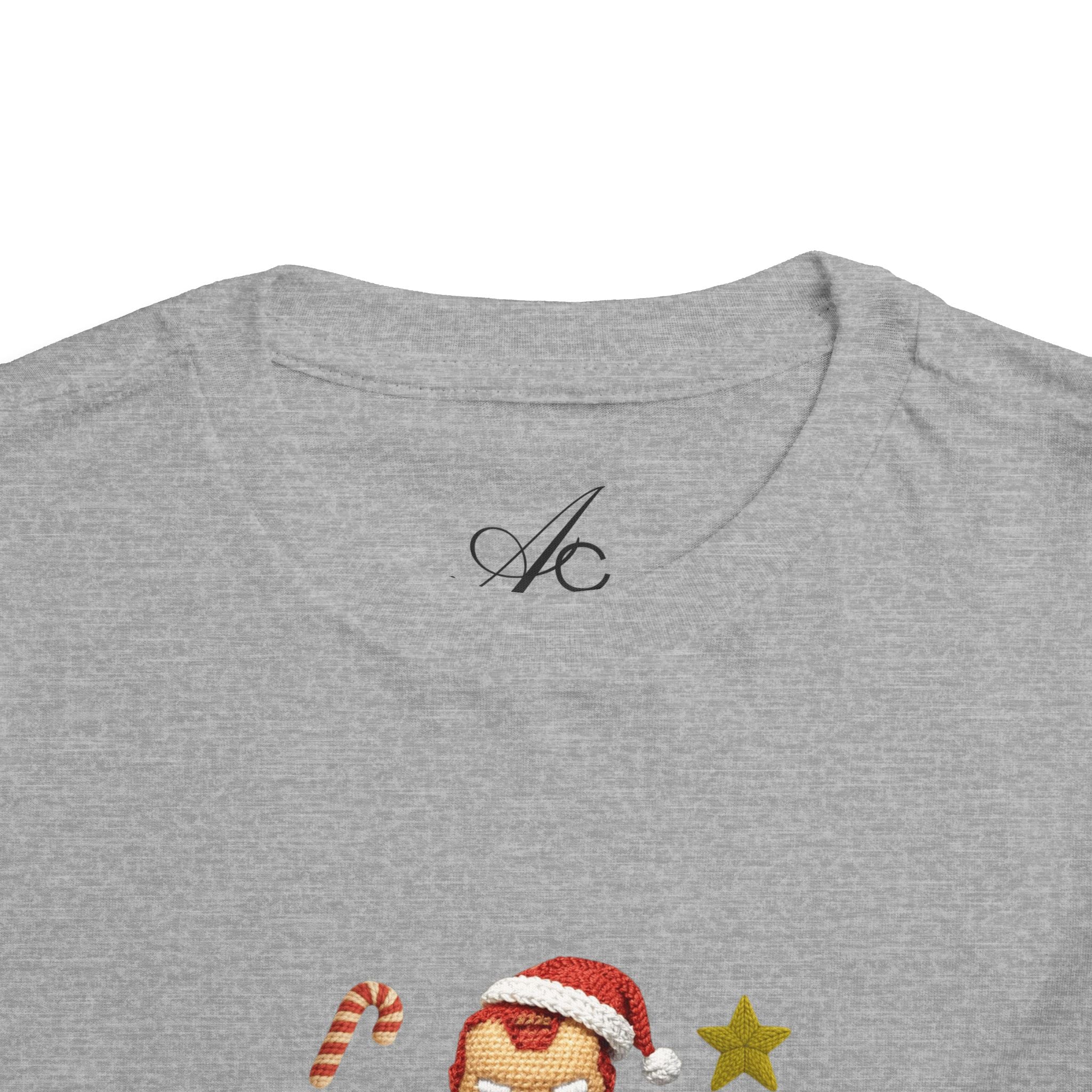 Toddler Tee  Cute Stacked Superhero Christmas Pile christmas kids collection