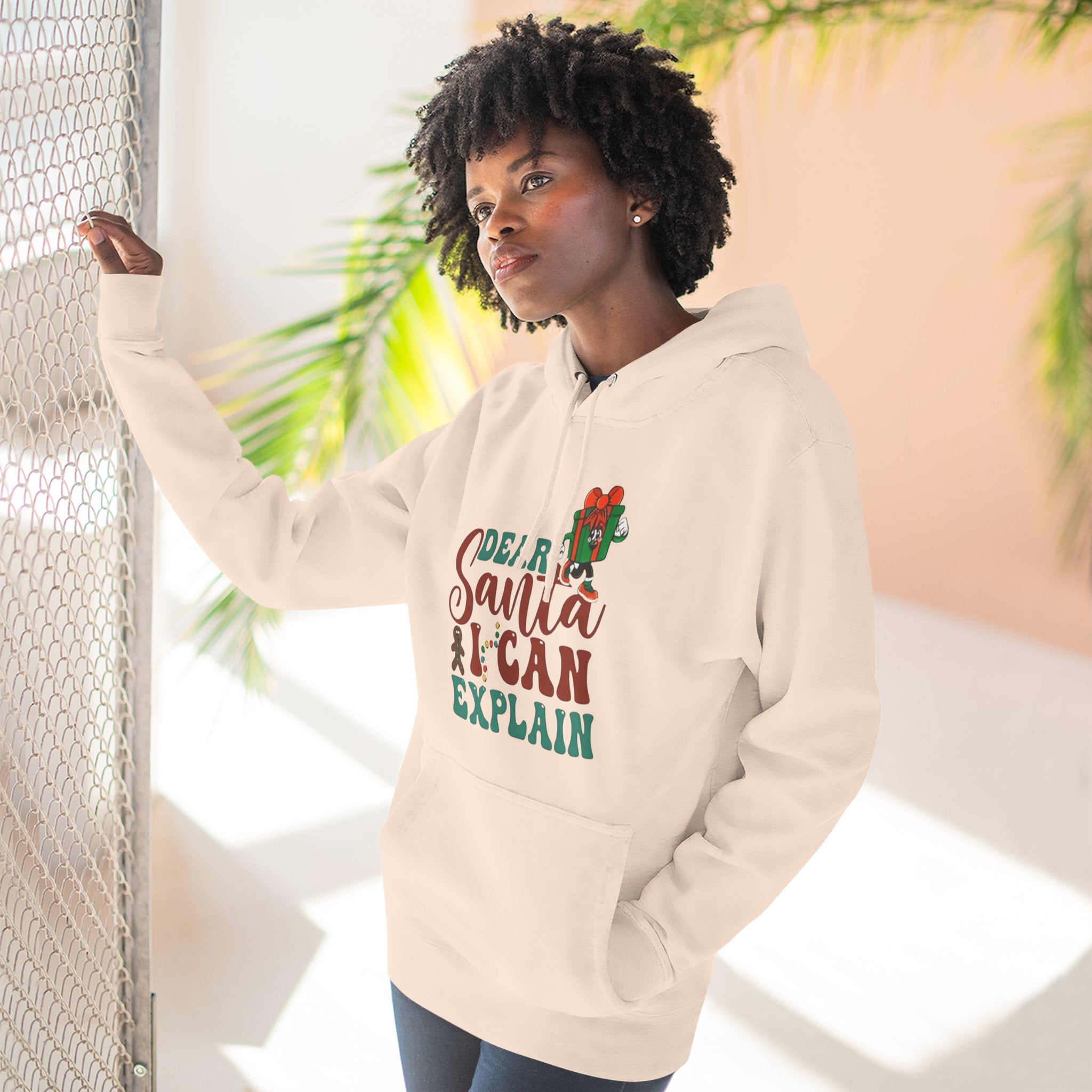 Christmas Hoodie “Dear Santa I Can Explain” Funny Holiday Pullover Christmas T-Shirts and Sweatshirts Collection