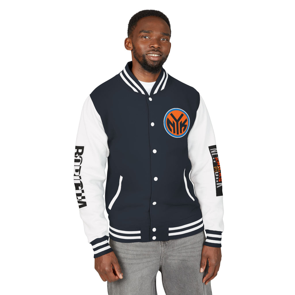 Basketball-Inspired Letterman Jacket — Men's Retro Varsity Sports Jacket Jose AlvarTribute Varsity Jacket