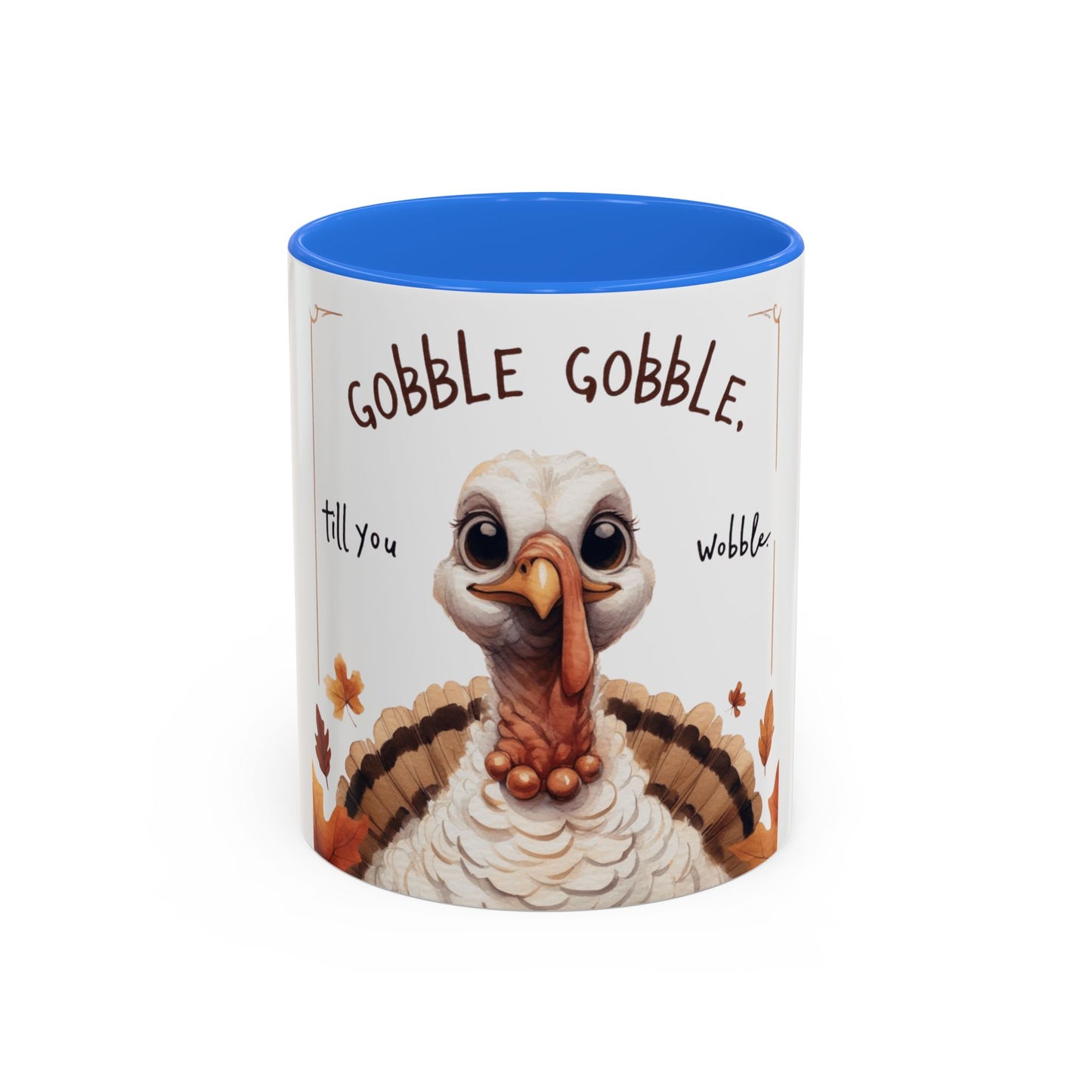Mix cozy, aesthetic, and autumn-inspired sayings 🍁 Whimsical Thanksgiving Mug - Gobble Gobble Design