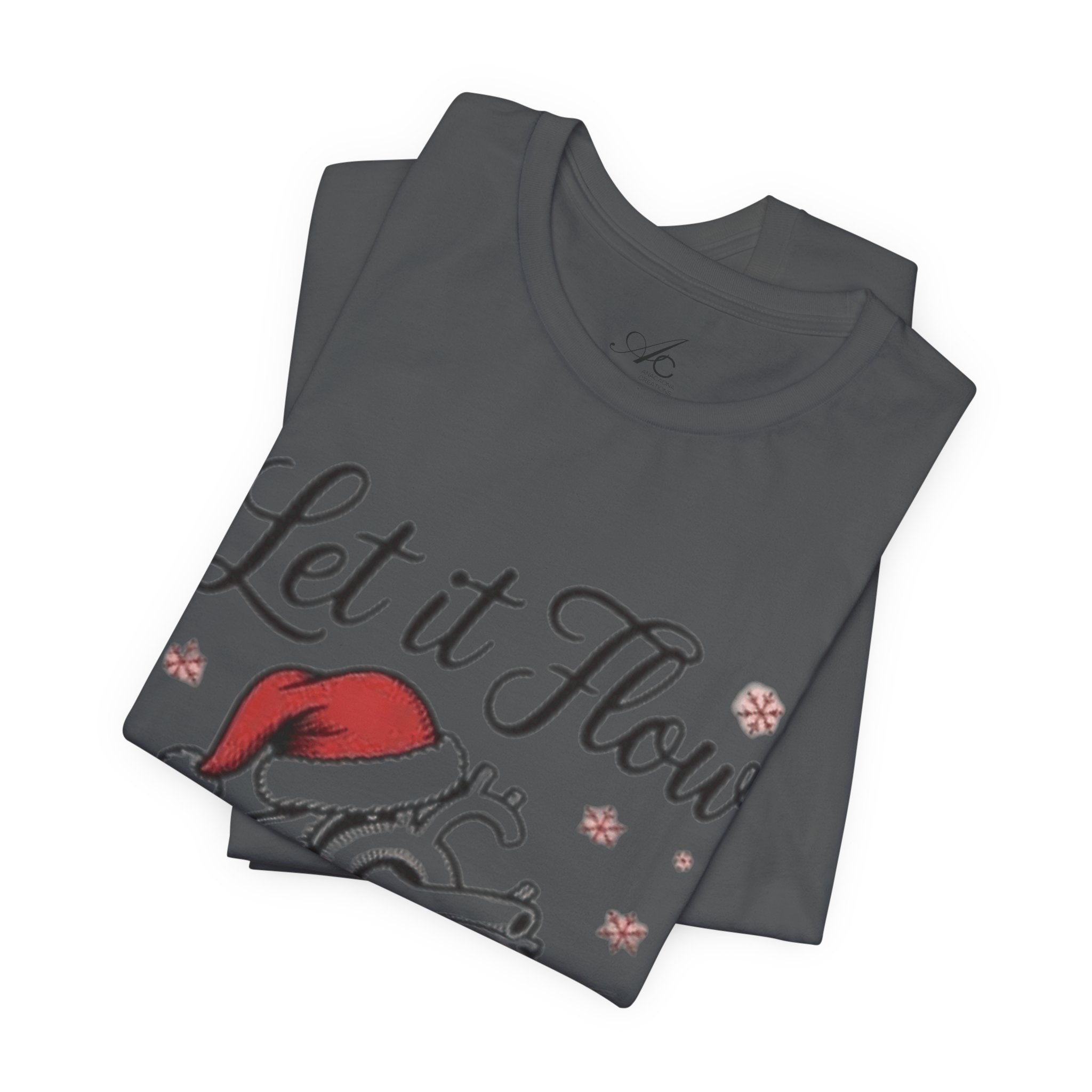 Let It Flow Heart Tee  Christmas Anatomical Heart Shirt