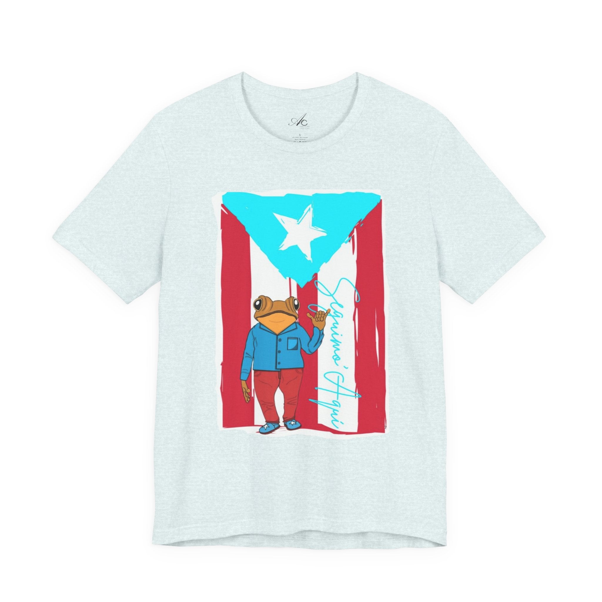Puerto Rican Coqui Flag T‑Shirt  Boricua Pride Tee