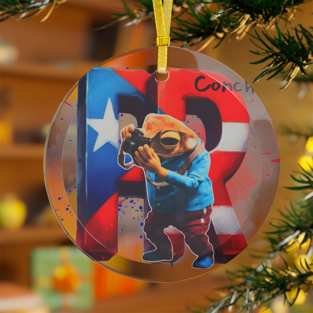 Puerto Rico Proud Glass Ornament – Sports, Music & TV Island Icons