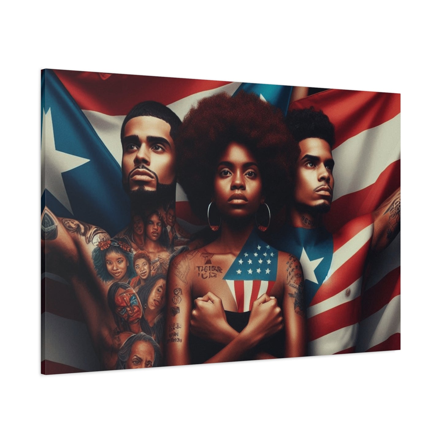 Rooted in Culture, Radiating Power Puerto Rican Wall Art, Unique Gift, Empowering Decor