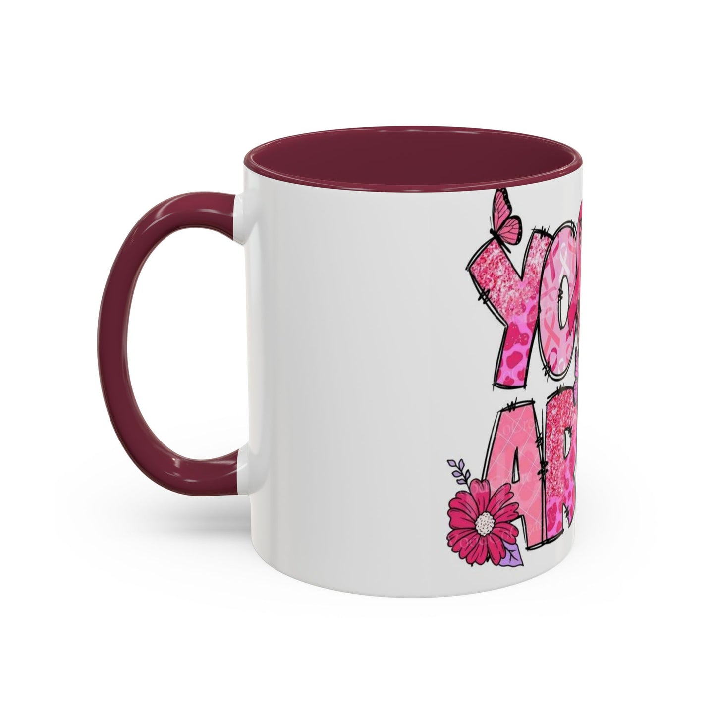 Cancer Hope Collection Empowering Inspirational Mug for Breast Cancer Awareness