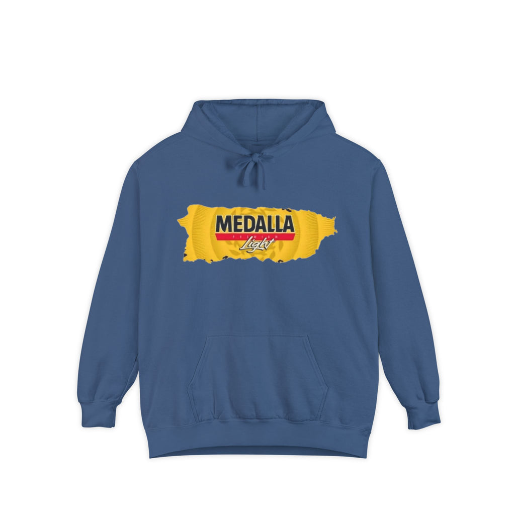 Medalla Light Logo Hoodie Vintage Beer Brand Pullover Puerto Rico Navidade