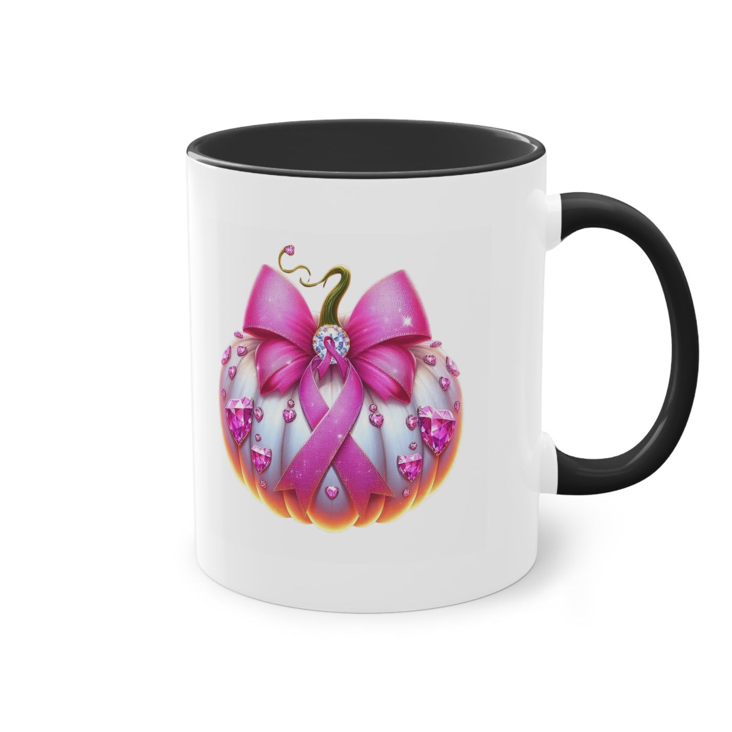 Vibrant Two-Tone Coffee Mug with Floral Design - Perfect Gift for Nature Lovers