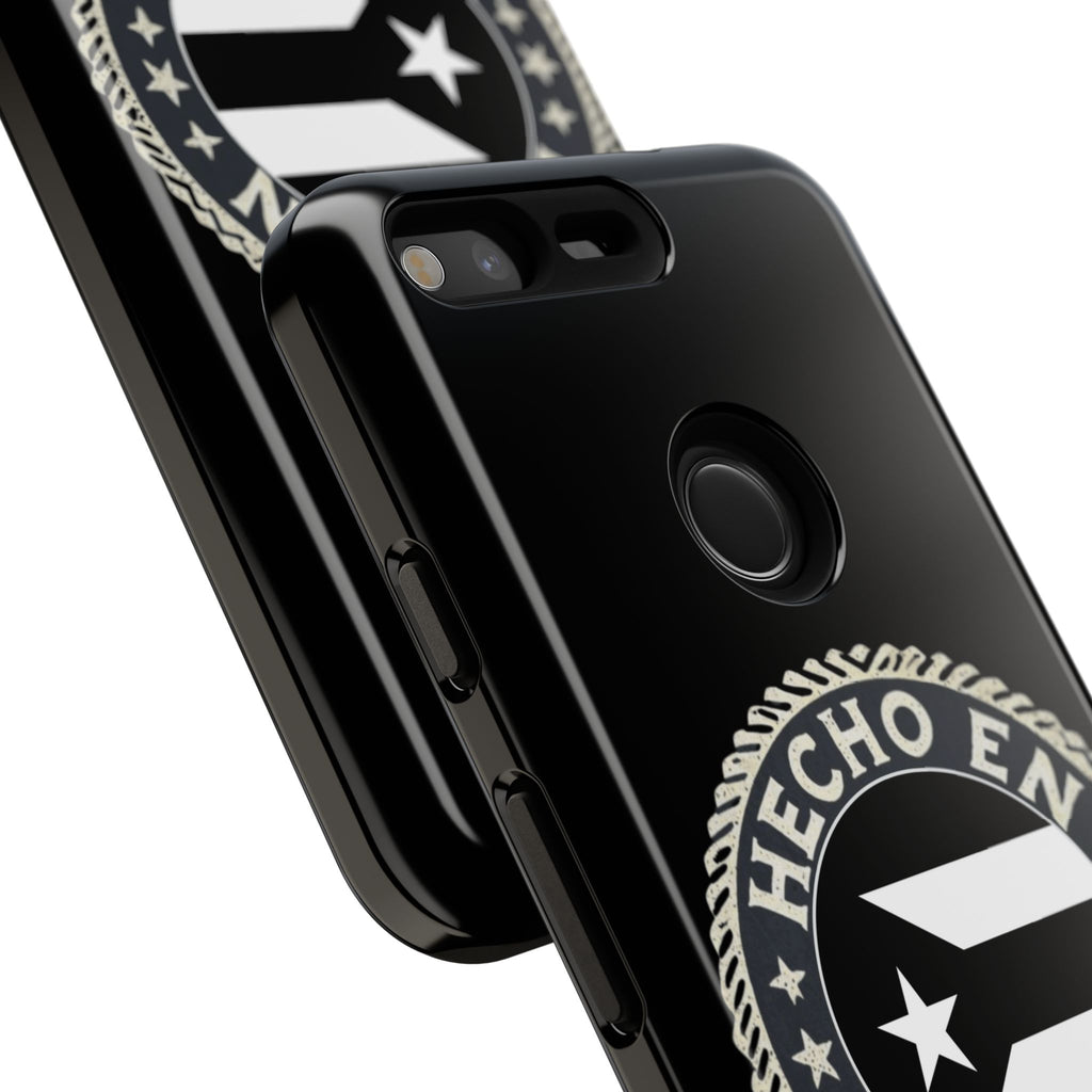 Hecho en Puerto Rico Phone Case  Puerto Rican Flag Emblem Tough Protective Cover