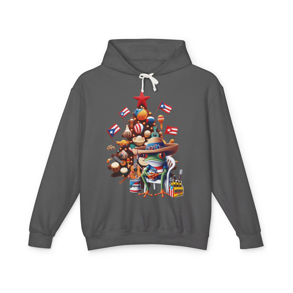 Puerto Rico Navidades Holiday Fiesta Hoodie — Puerto Rican Christmas Tree Graphic Sweatshirt