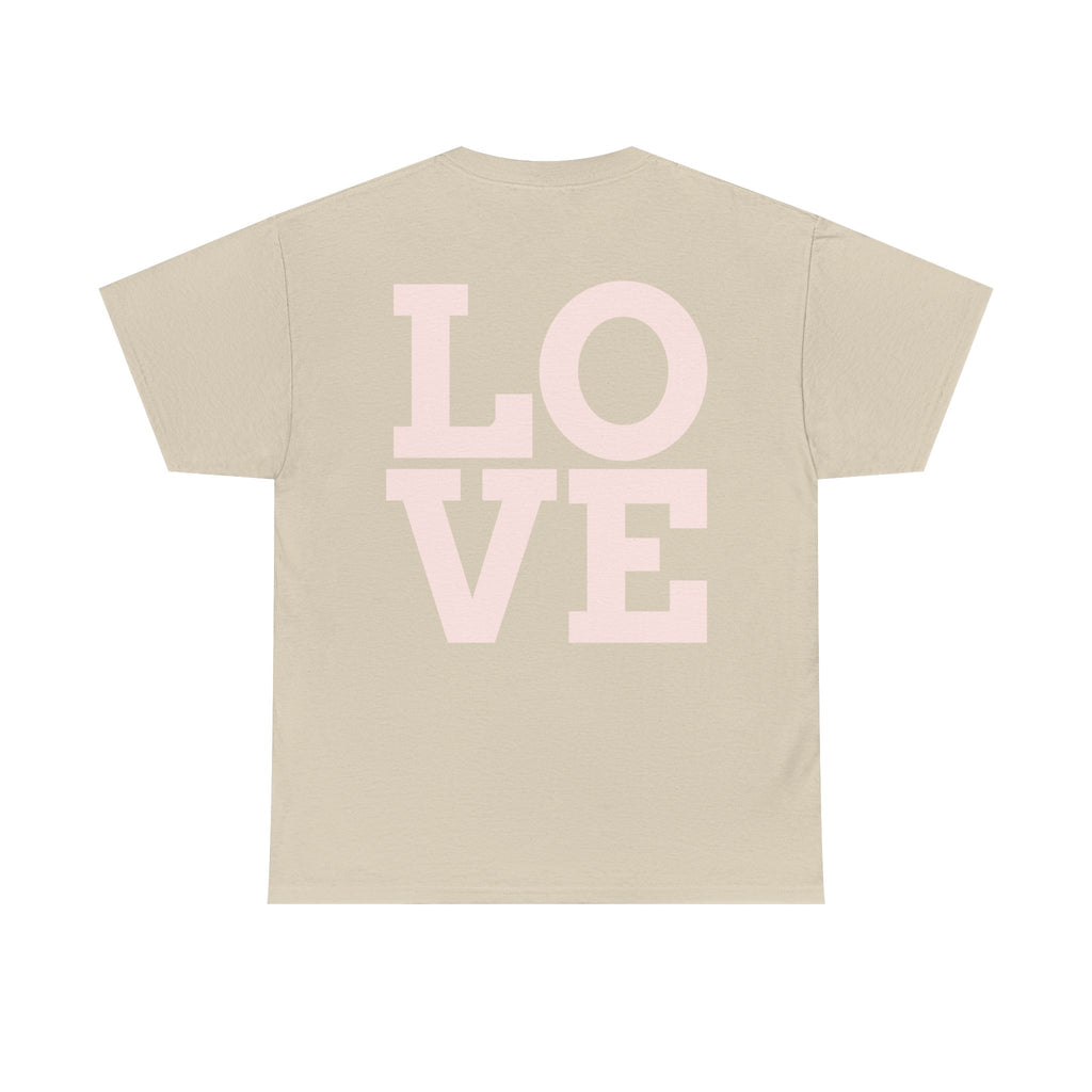 Pink Heart Cherries Tee  LOVE Graphic Valentine T-Shirt