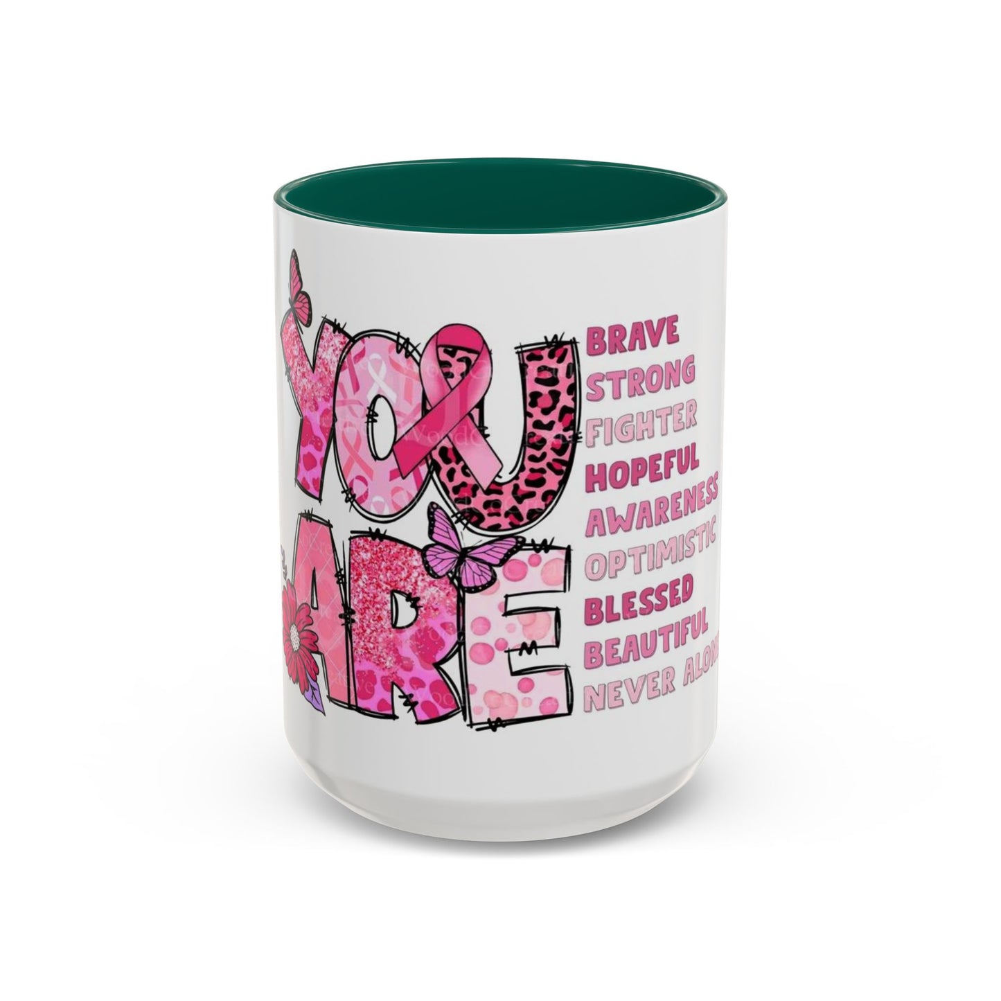Cancer Hope Collection Empowering Inspirational Mug for Breast Cancer Awareness