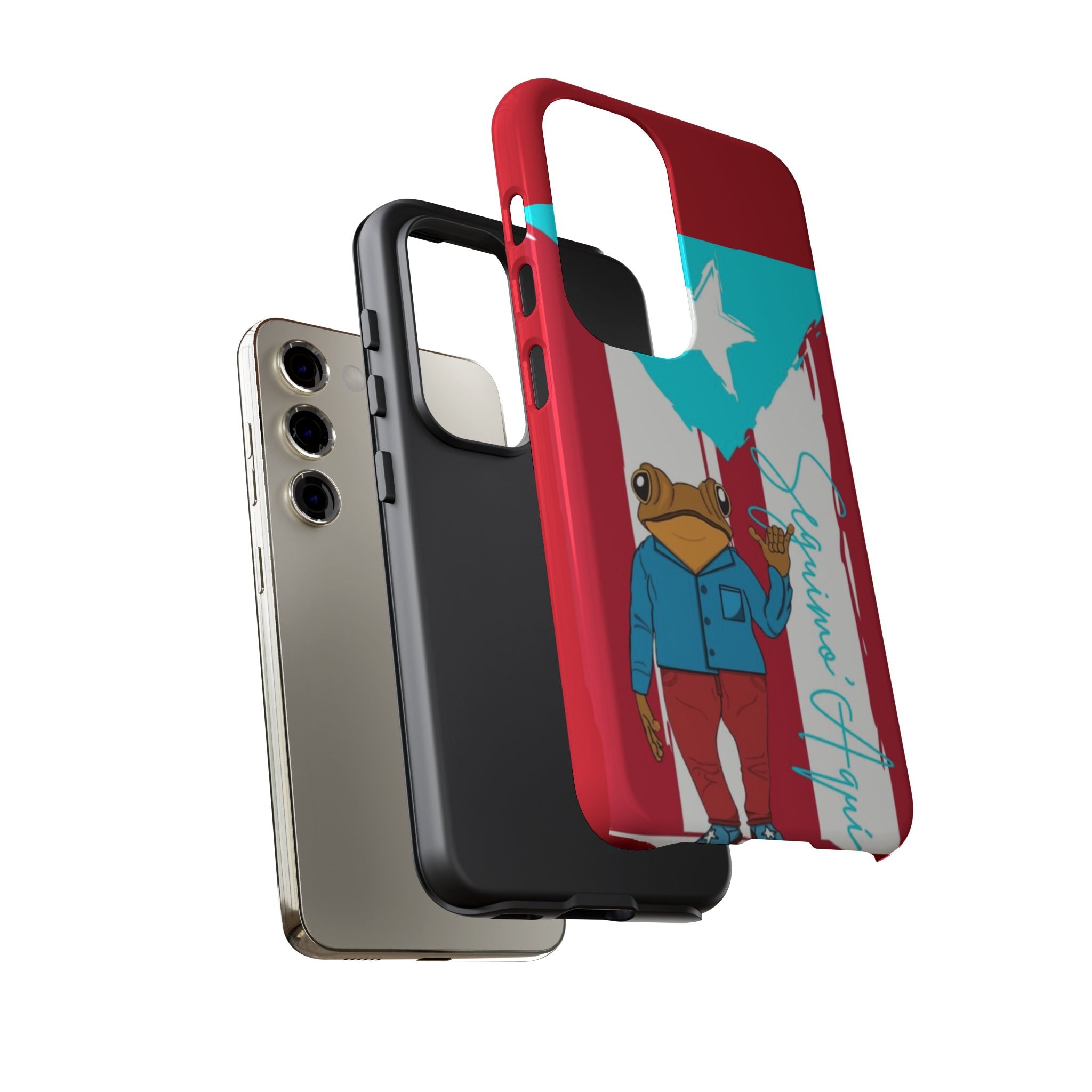 Puerto Rican Flag Frog Design ("Señorita Hops")Phone Case Isla del Encanto Phone Case – Puerto Rican Style