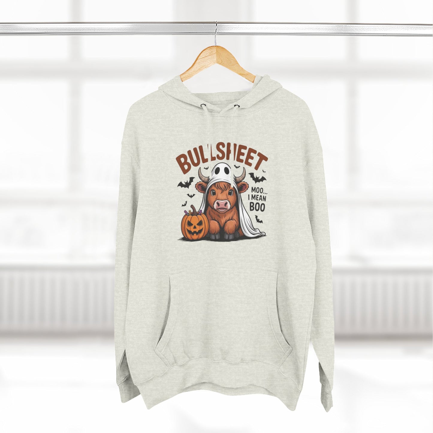 Spooky Vibes Only" Halloween Sweater Cozy Ghostly Fleece Hoodie