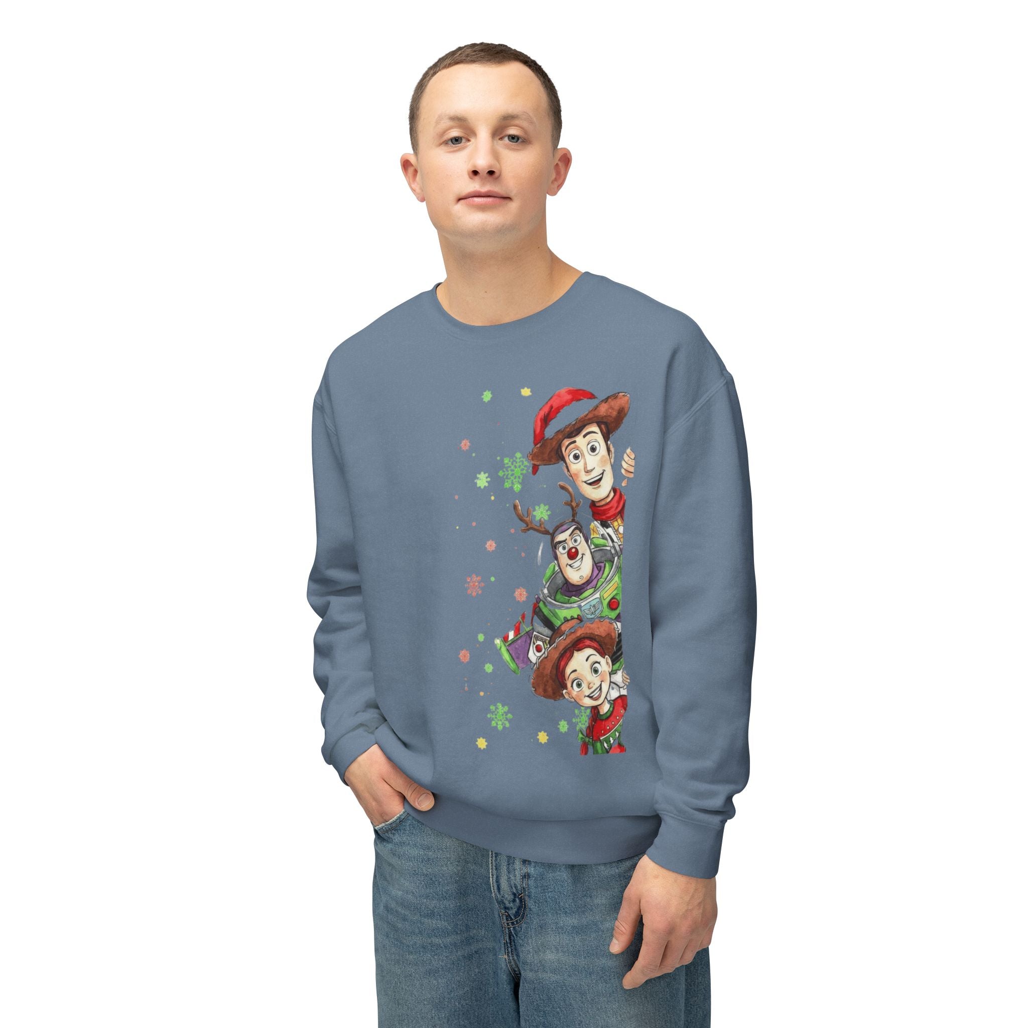 Christmas Toy Cowboy Crewneck Sweatshirt  Festive Woody & Friends Holiday Sweatshirt Cartoon Christmas T-shirts and Sweaters