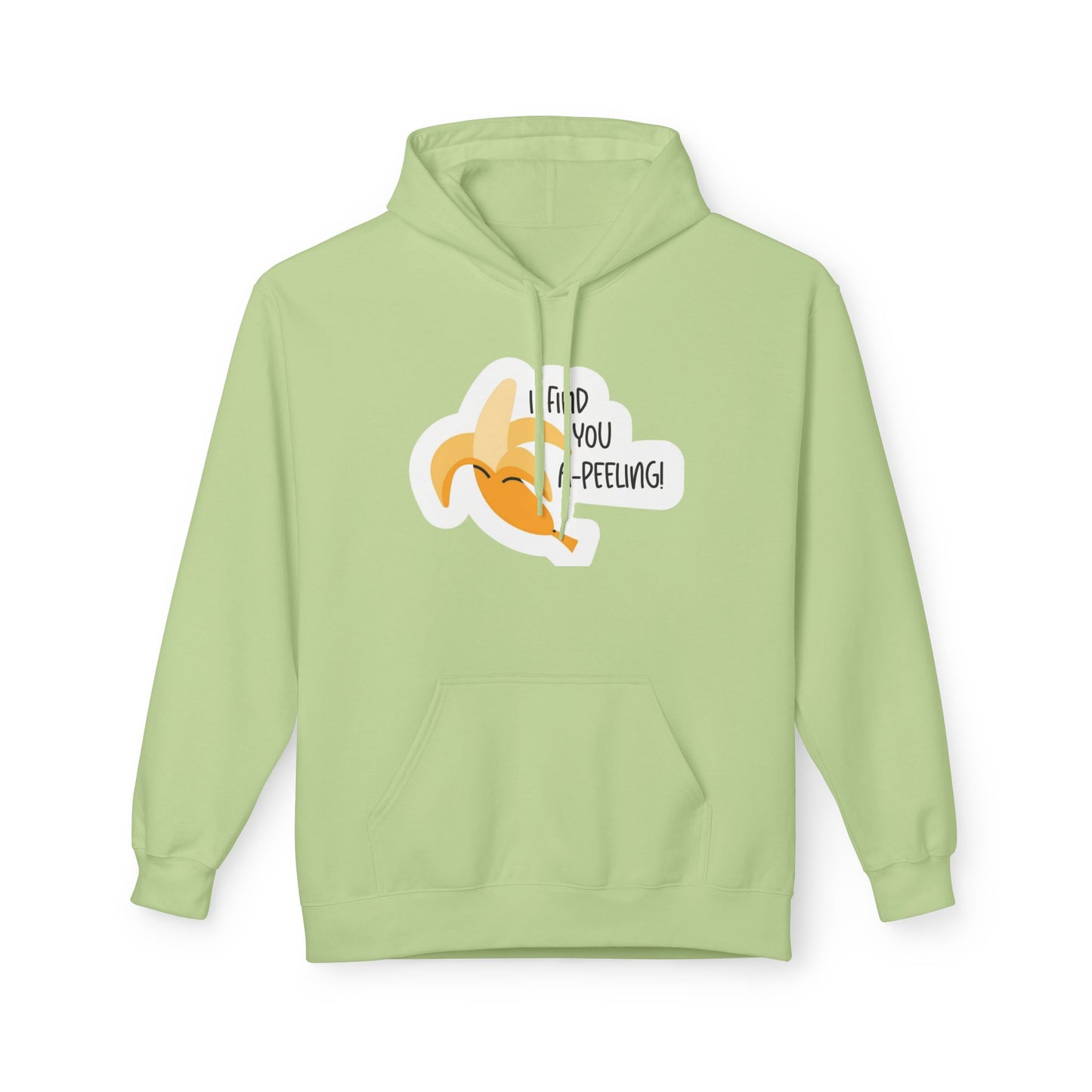 Peeling Banana Hoodie  "I Found You (Peeling)" Cute Fruit Pun Pullover