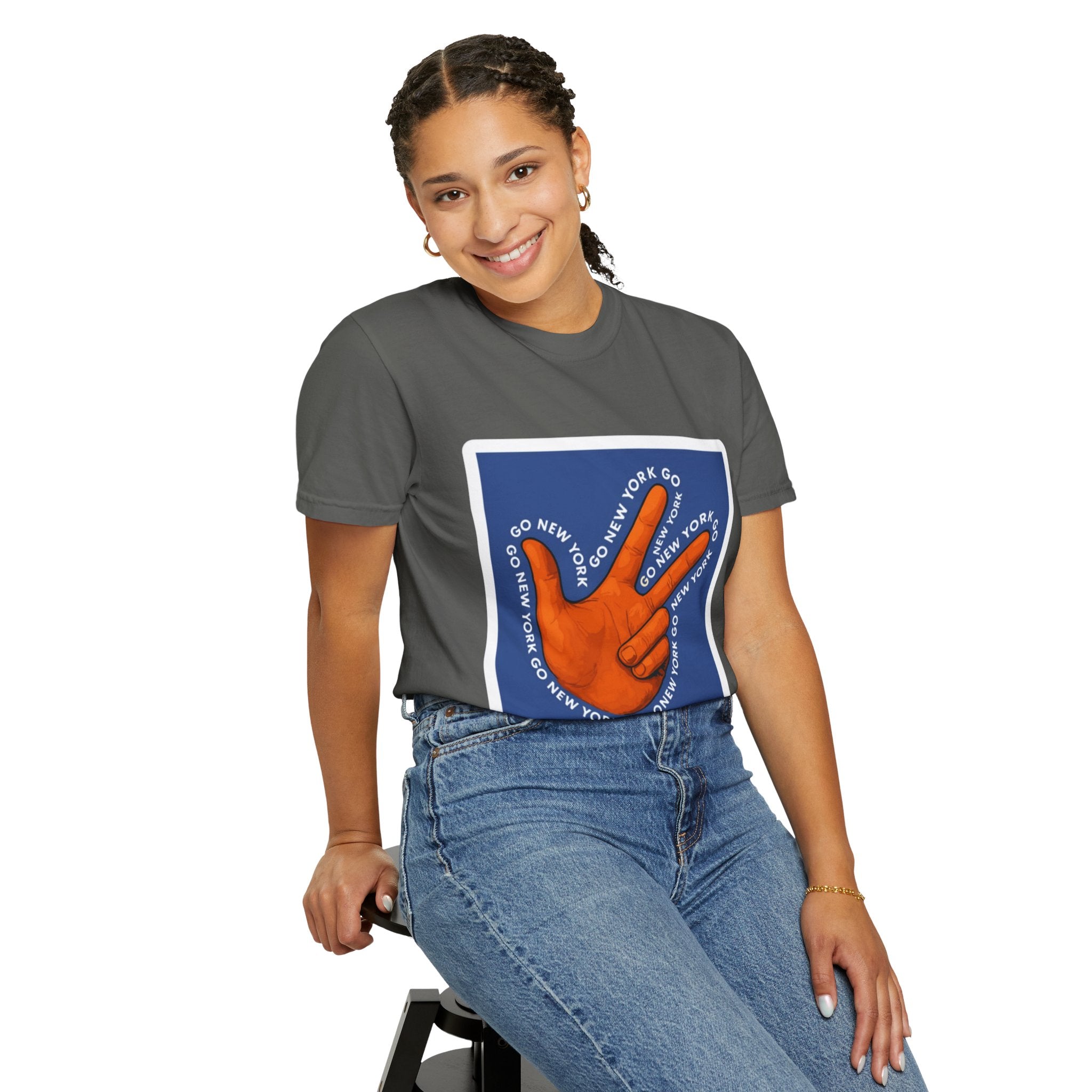 Go New York Hand Graphic T-Shirt