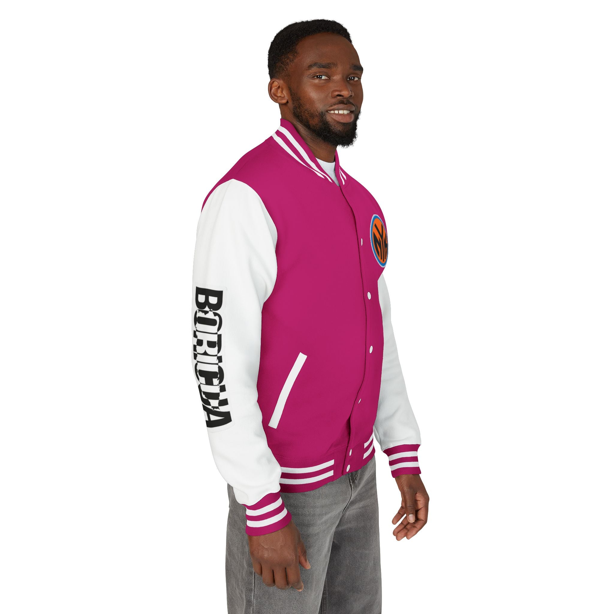 Basketball-Inspired Letterman Jacket — Men's Retro Varsity Sports Jacket Jose AlvarTribute Varsity Jacket