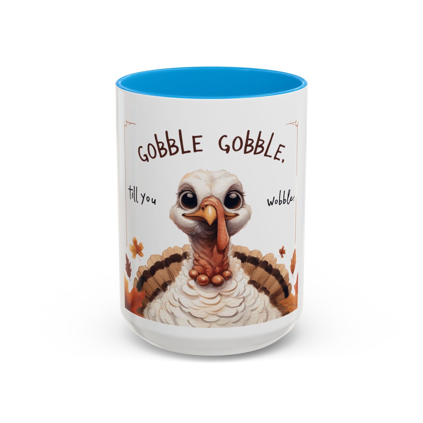 Mix cozy, aesthetic, and autumn-inspired sayings 🍁 Whimsical Thanksgiving Mug - Gobble Gobble Design