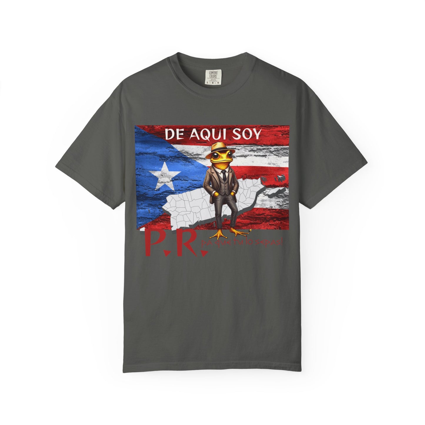 Puerto Rican Pride T-Shirt, Fun Casual Wear, Unisex Garment-Dyed Tee, Perfect for Celebrations, Cultural Identity Shirt
