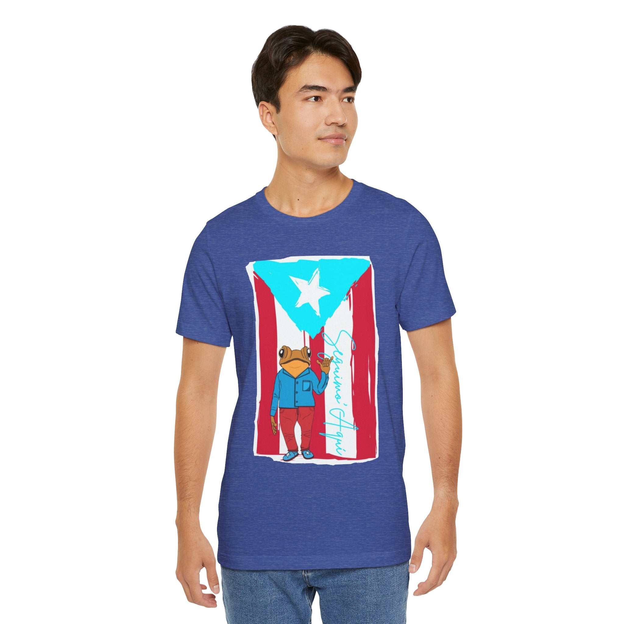 Puerto Rican Coqui Flag T‑Shirt  Boricua Pride Tee