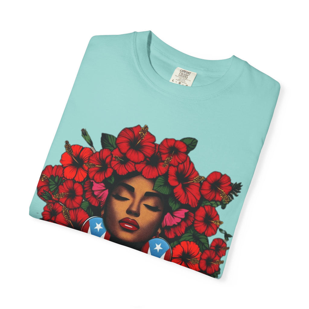 Puerto Rico Navidades T-Shirt — "La Jíbaraza" Floral Puerto Rican Pride Tee