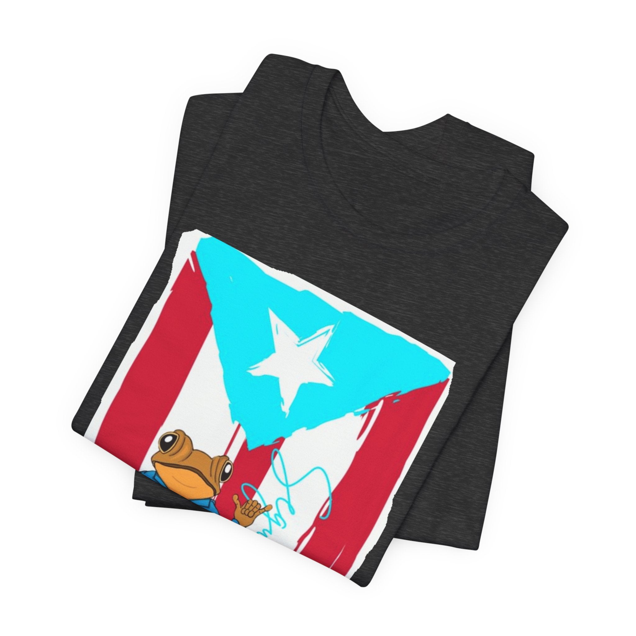 Puerto Rican Coqui Flag T‑Shirt  Boricua Pride Tee