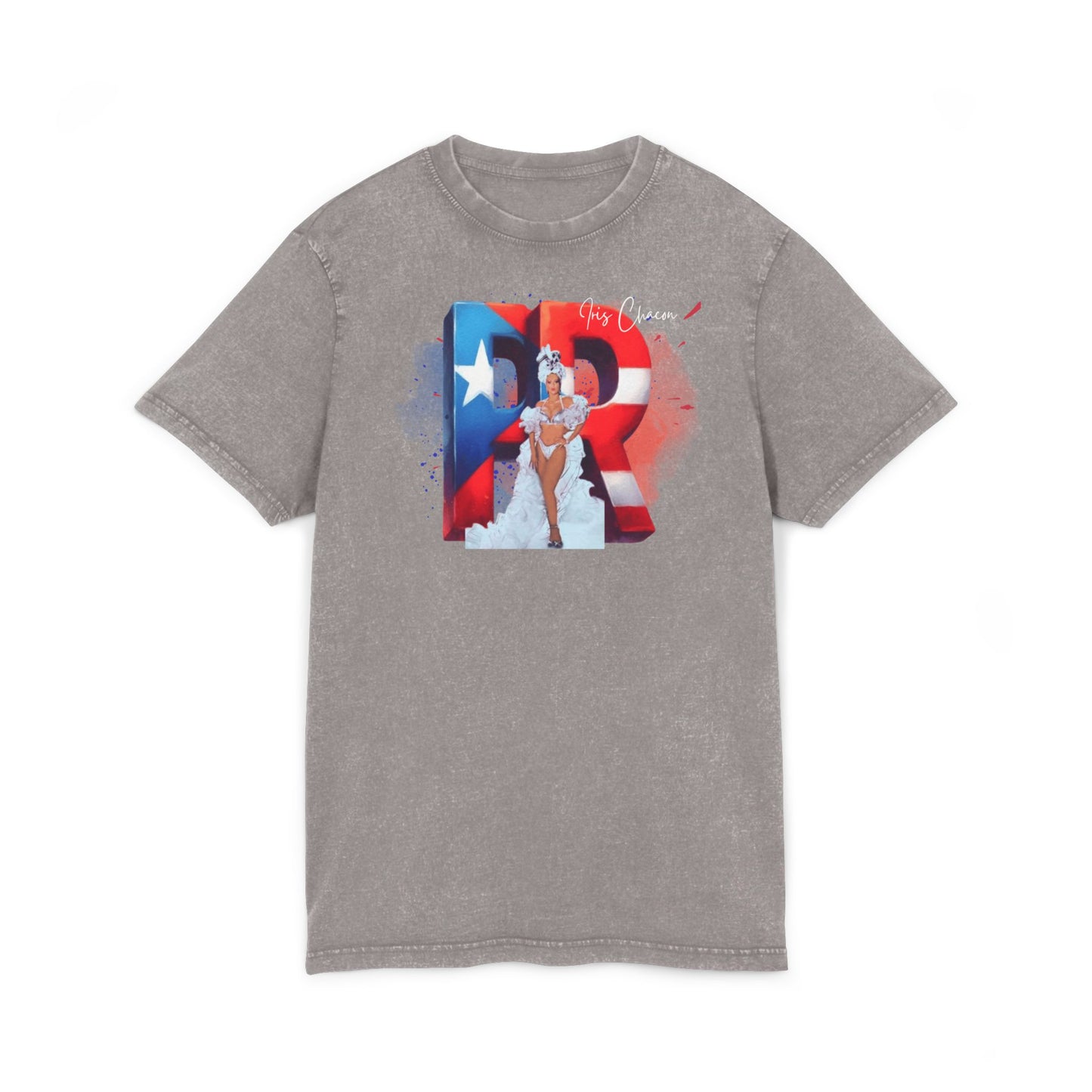 Iris Chacon Orgullo Boricua Acid Washed Round Neck Tee - Vibrant Graphic Tee, Unisex Casual Shirt, Stylish Summer Top, Great Gift for Fashion Lovers, Perfect for [...]