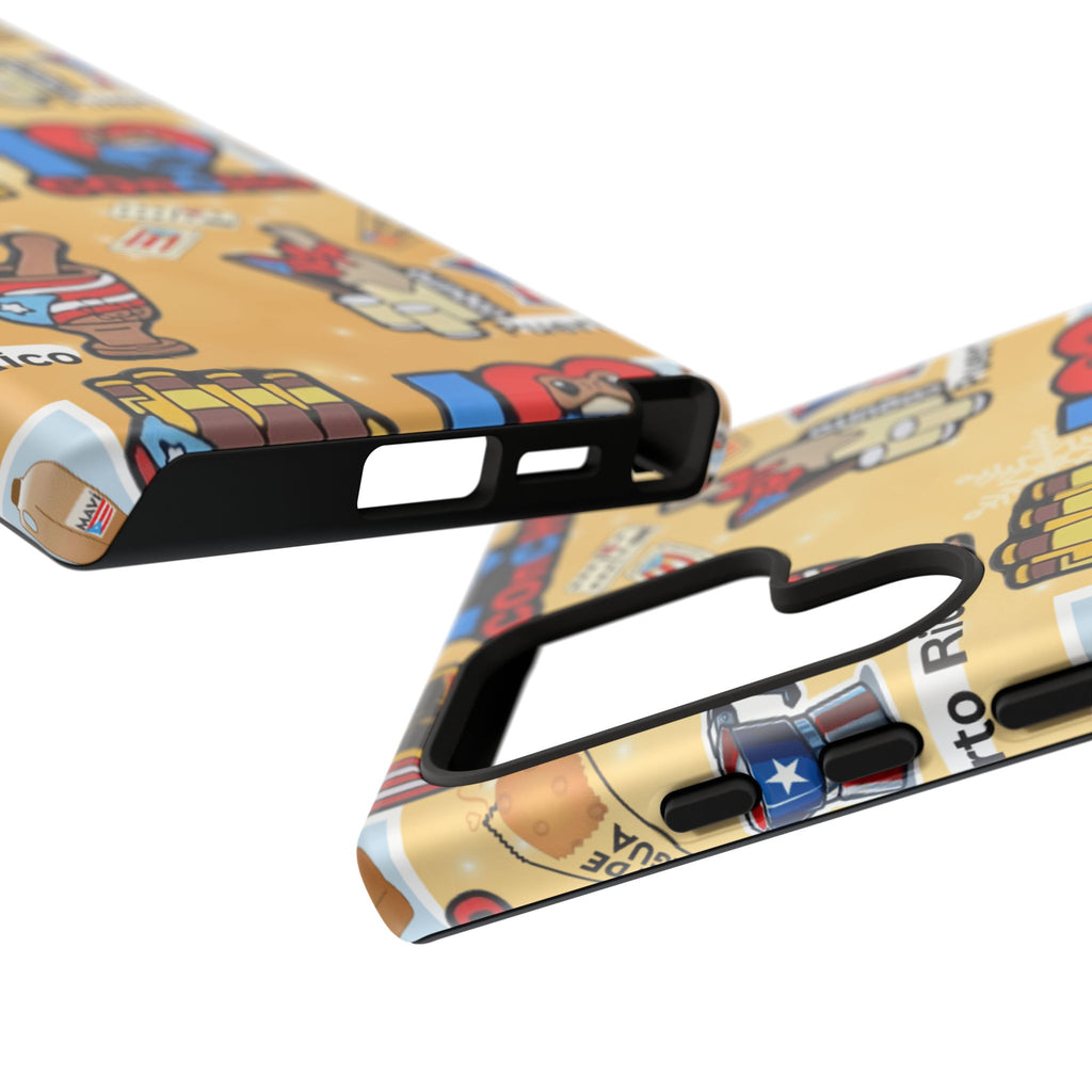 Puerto Rico Sticker Collage Tough Case  ‘I  Concho’ Pattern Phone Case