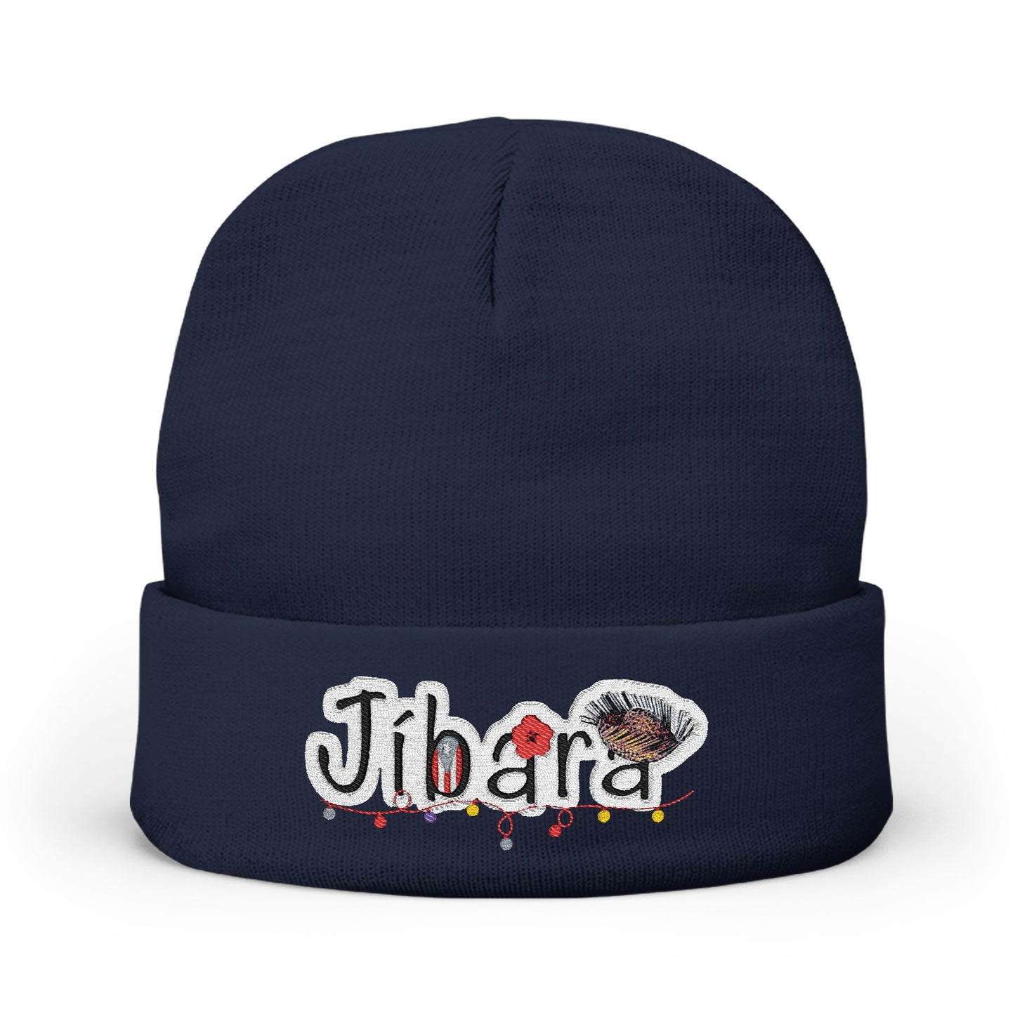 Embroidered 'Jibara' Knit Beanie Cozy Puerto Rican Pride Hat Boricua Winter Beanie – Puerto Rico Pride Knit Hat