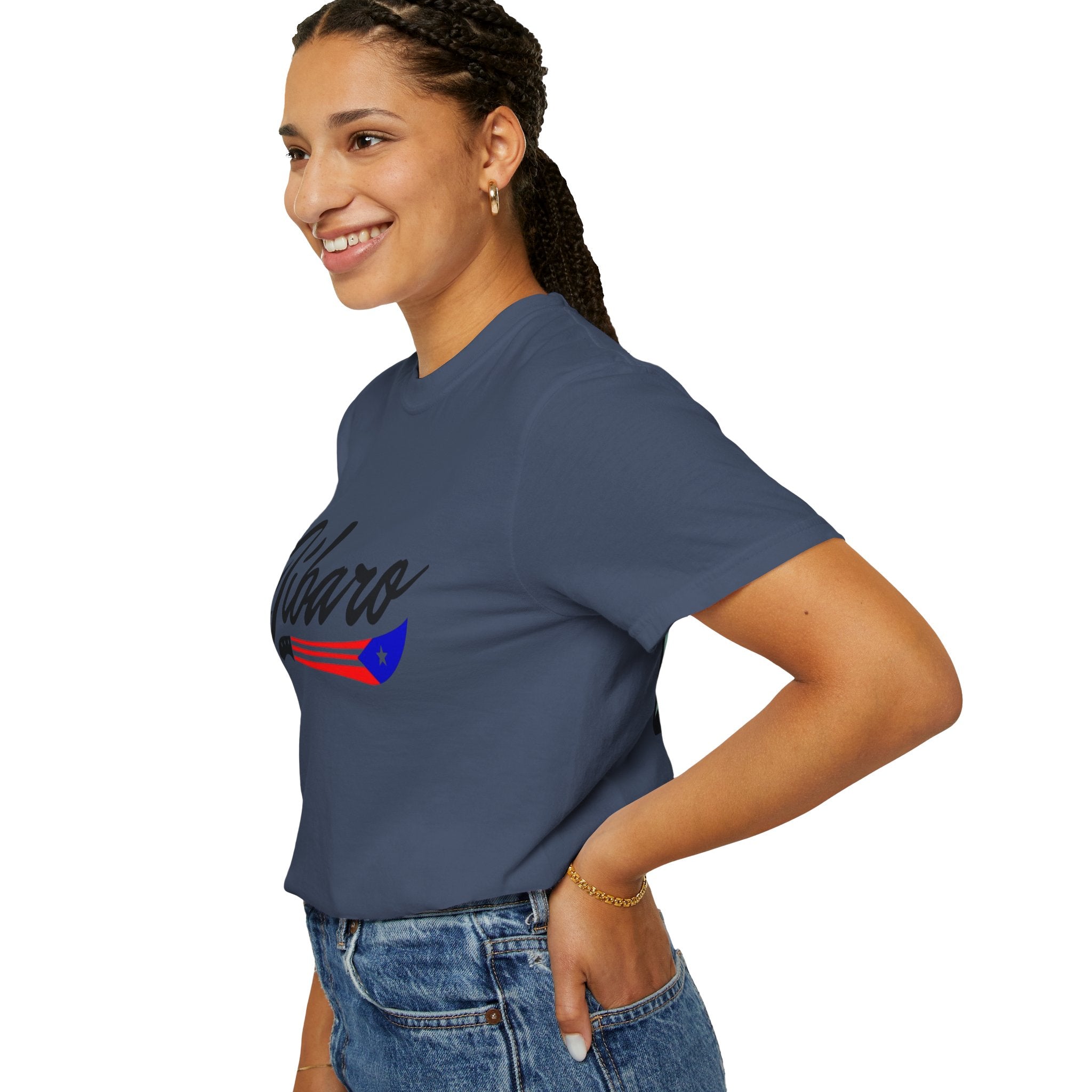 T-Shirt  "Jíbaro" Puerto Rican Heritage Tee (Back Machete  Sombrero de Paja Design) Puerto Rico’s Navidades