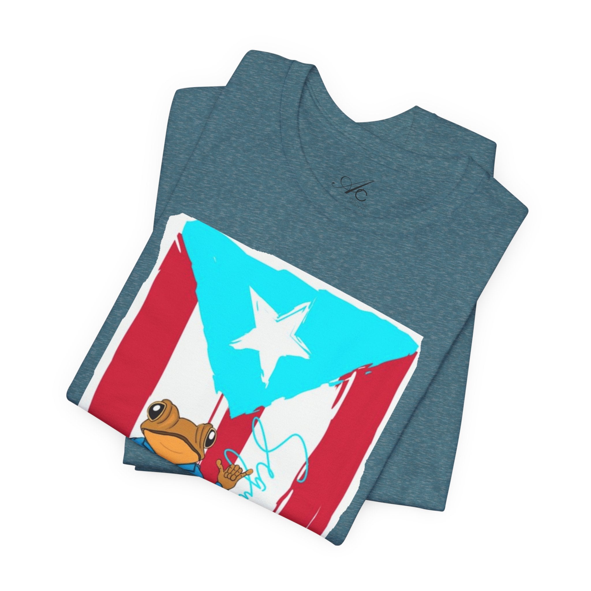 Puerto Rican Coqui Flag T‑Shirt  Boricua Pride Tee