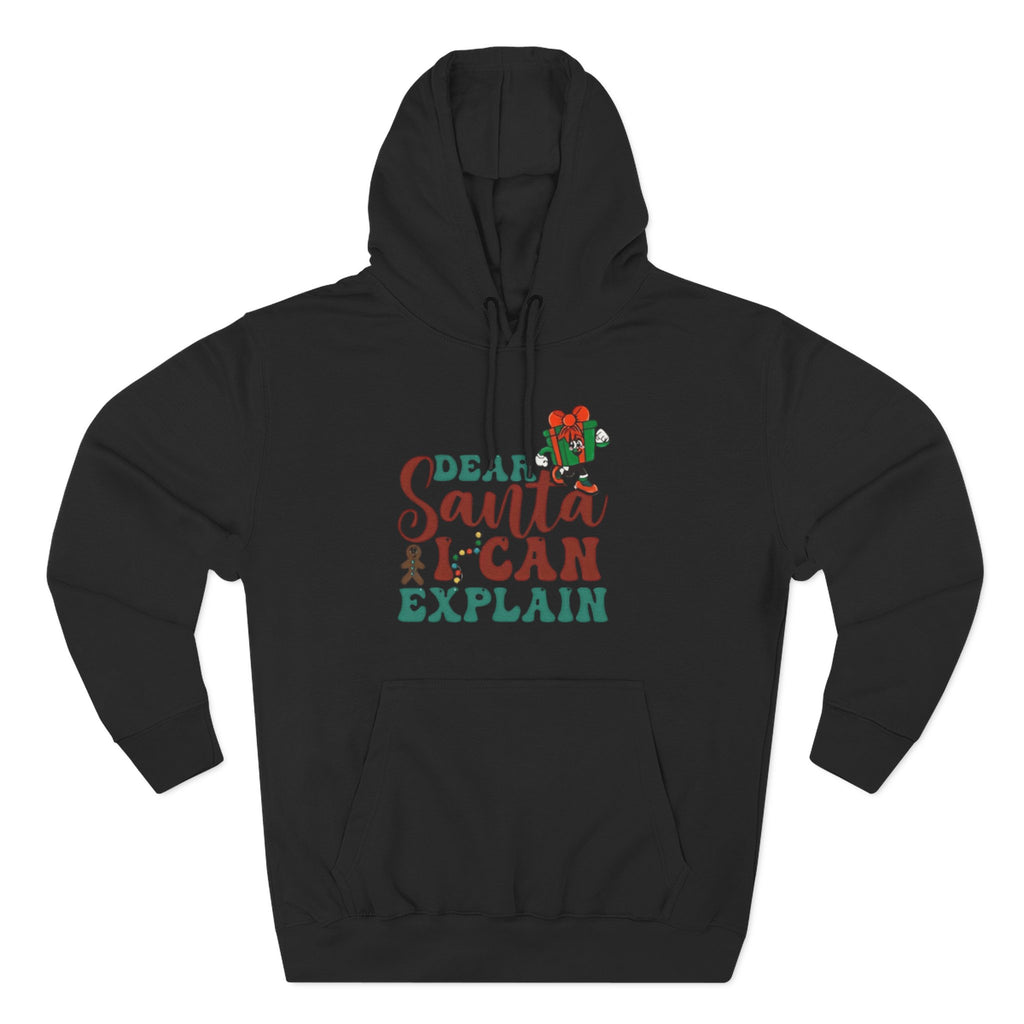 Christmas Hoodie “Dear Santa I Can Explain” Funny Holiday Pullover Christmas T-Shirts and Sweatshirts Collection