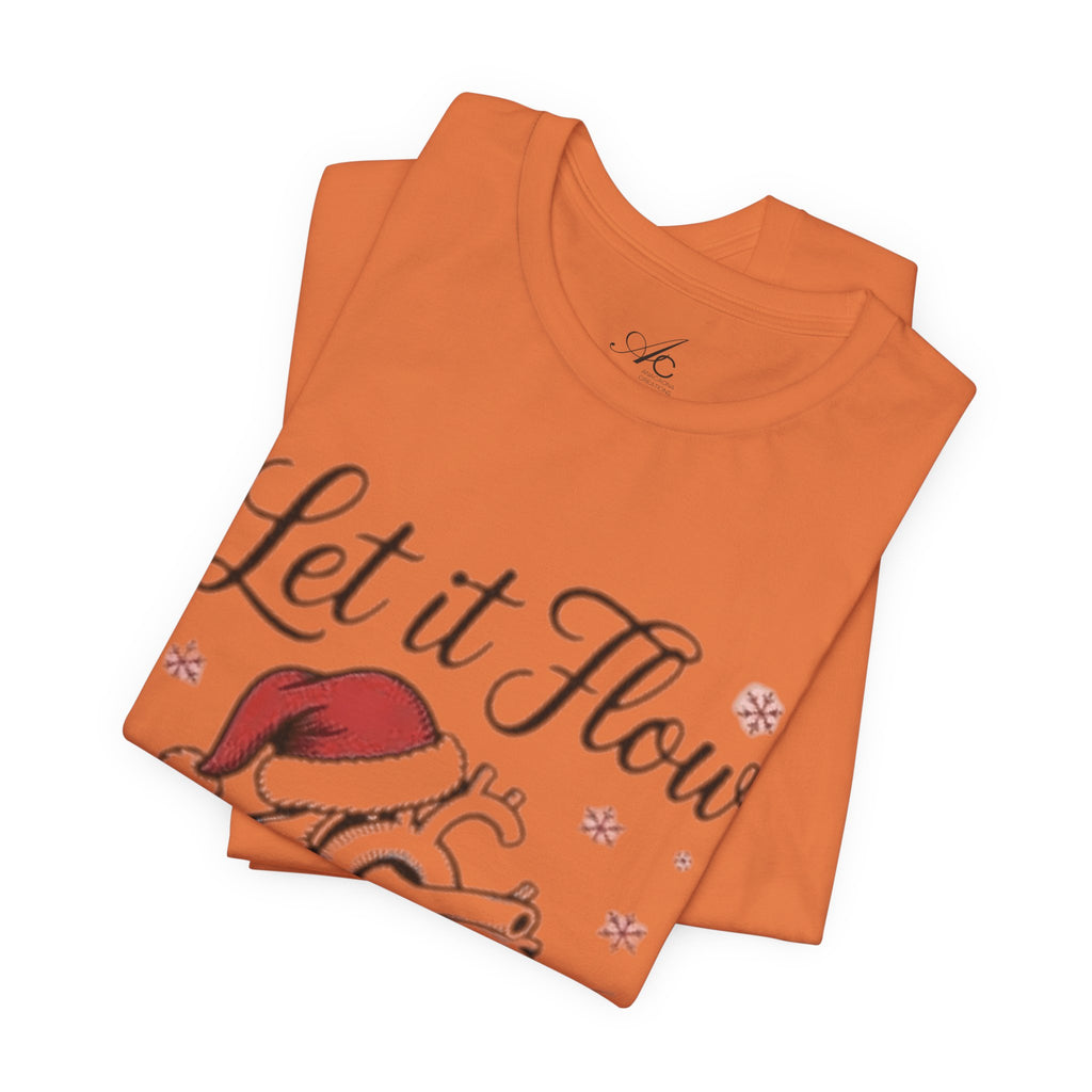 Let It Flow Heart Tee  Christmas Anatomical Heart Shirt