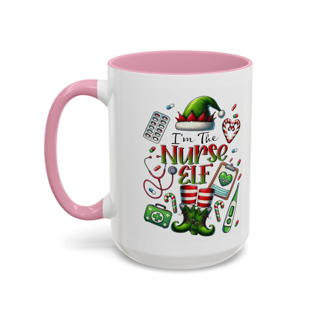 Nurse Elf Coffee Mug — Christmas Medical Holiday Gift (11oz & 15oz) Medical Christmas Mug