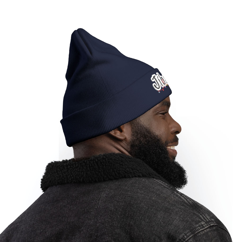 Embroidered 'Jibara' Knit Beanie Cozy Puerto Rican Pride Hat Boricua Winter Beanie – Puerto Rico Pride Knit Hat