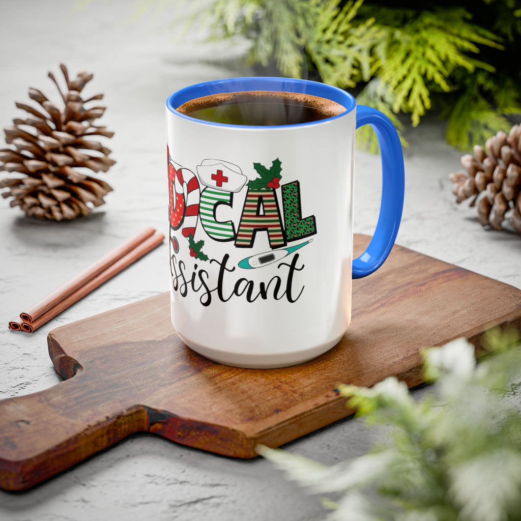 Medical Assistant Christmas Mug — Festive Colorful 11oz/15oz Coffee Cup Medical Christmas Mug