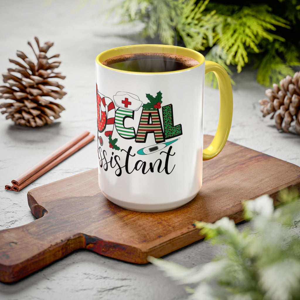 Medical Assistant Christmas Mug — Festive Colorful 11oz/15oz Coffee Cup Medical Christmas Mug