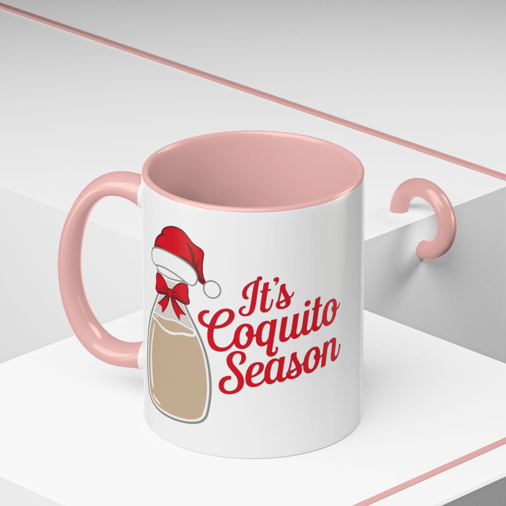 Herencia de Puerto Rico Mug Coquito Season Accent Mug Festive Holiday Coffee Cup