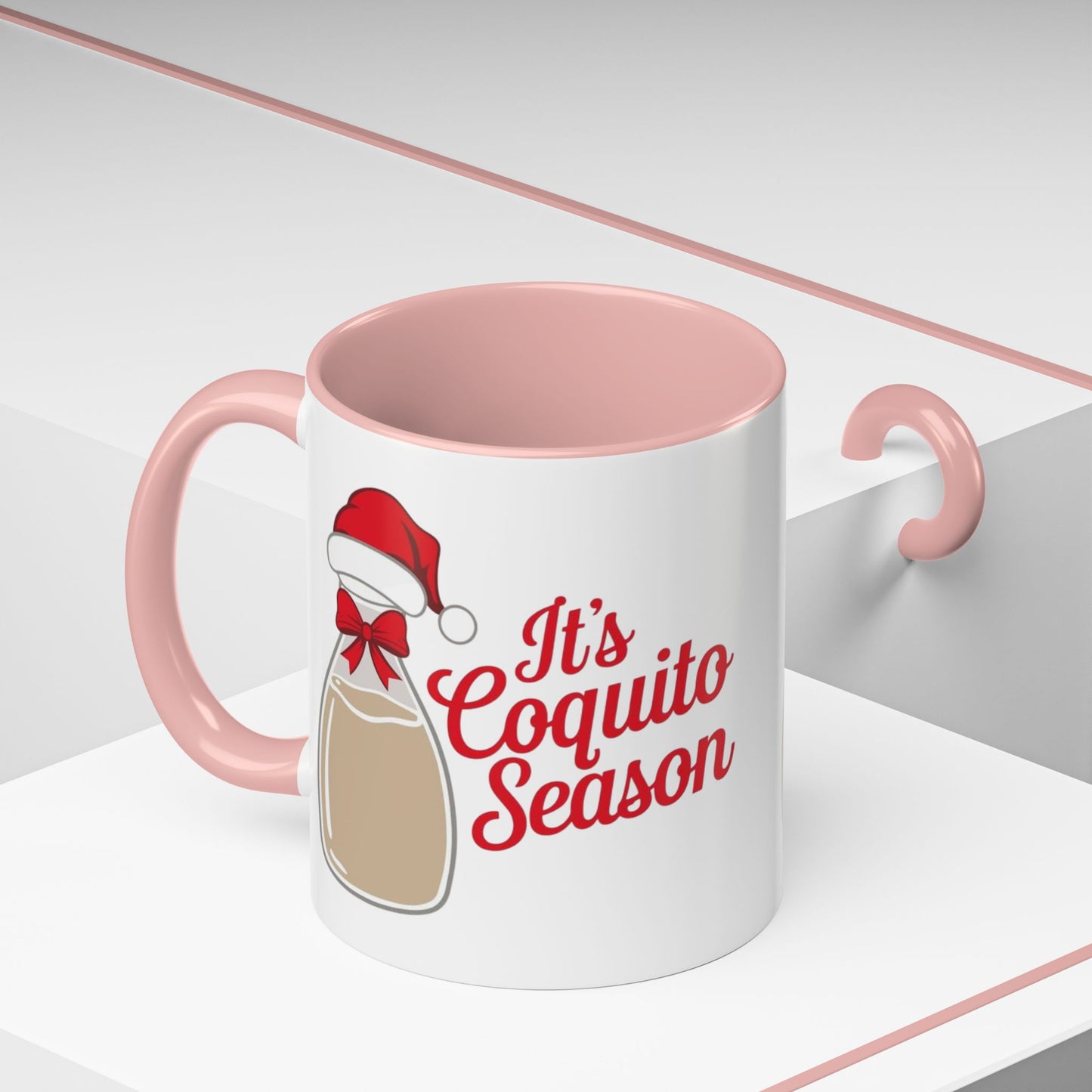 Herencia de Puerto Rico Mug Coquito Season Accent Mug Festive Holiday Coffee Cup