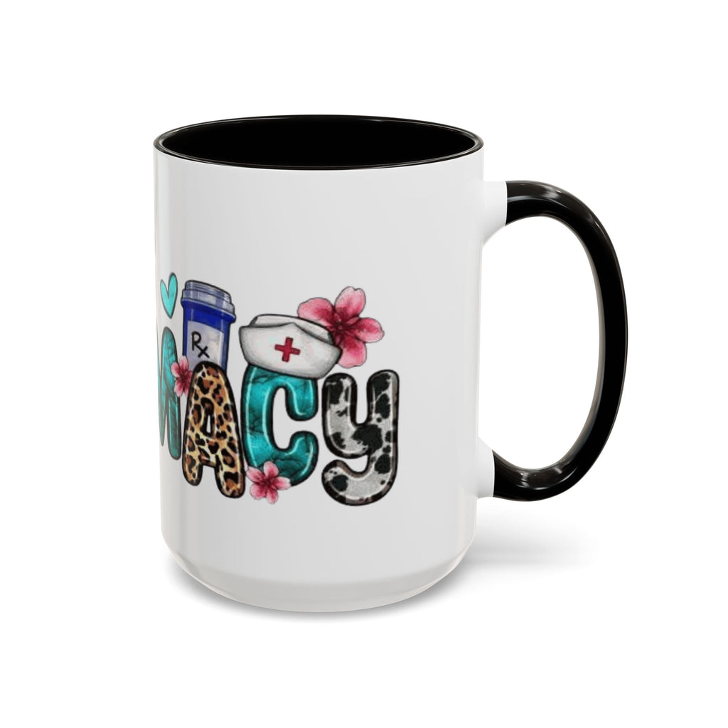 Pharmacy Nurse Coffee Mug — Cute Leopard & Teal Medical Design (11oz/15oz)Christmas mug for all healthcare heroes