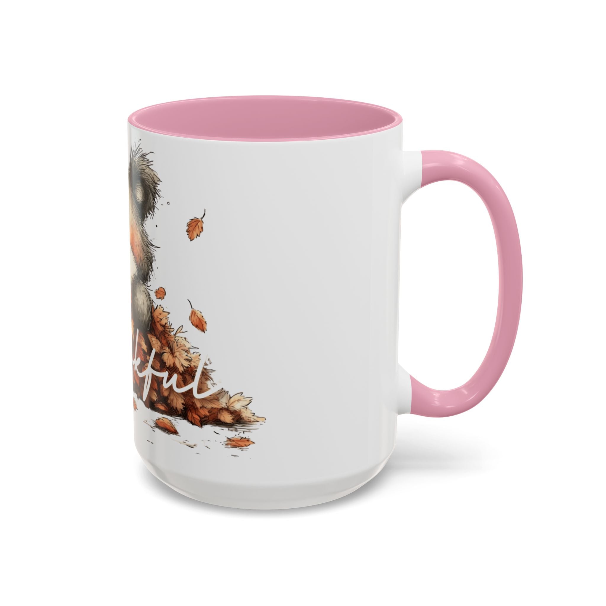Thankful Bear Autumn Mug — Cute Fall Coffee Cup (11oz, 15oz)