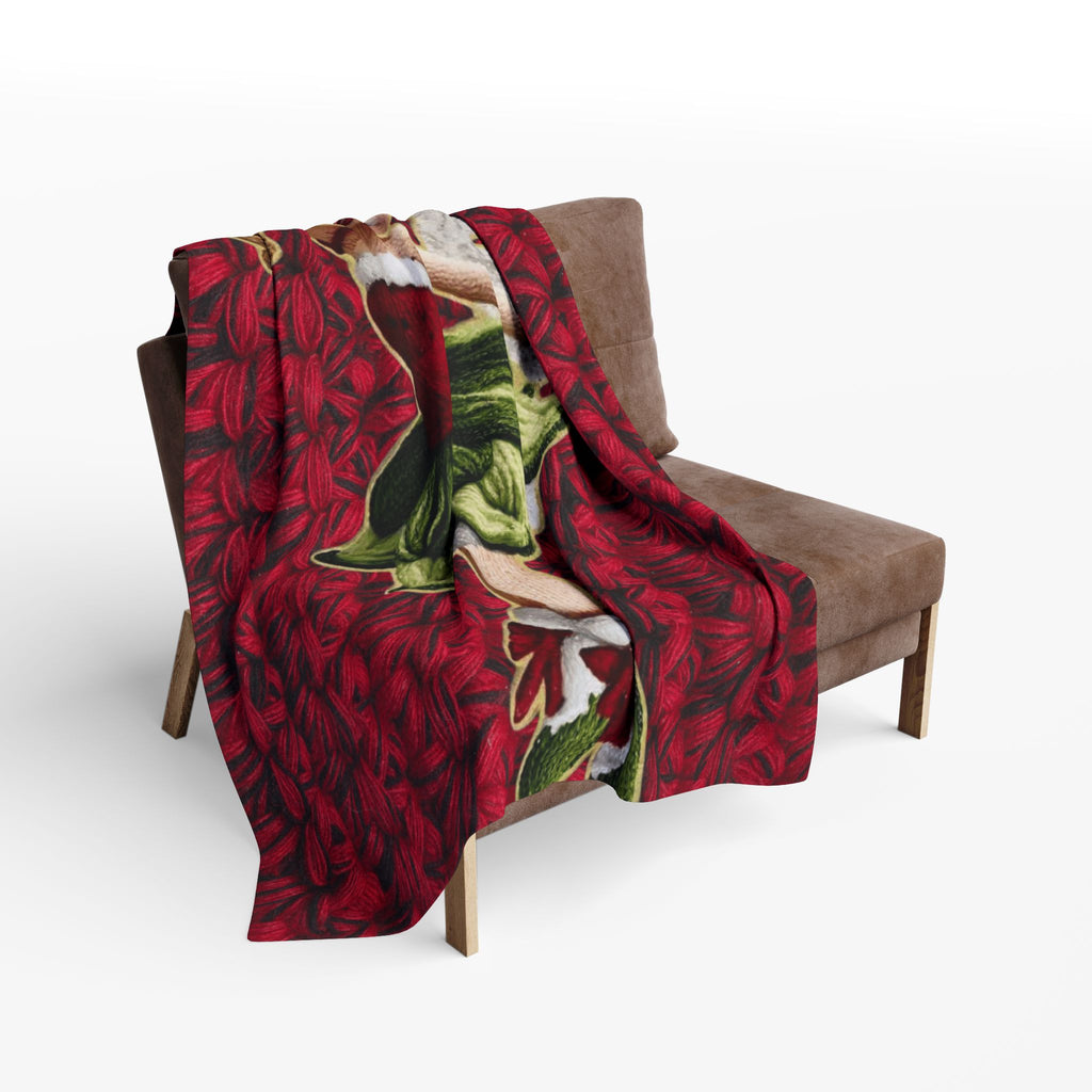 Christmas Fairy Fleece Blanket – Vintage Tinker Bell Holiday Throw